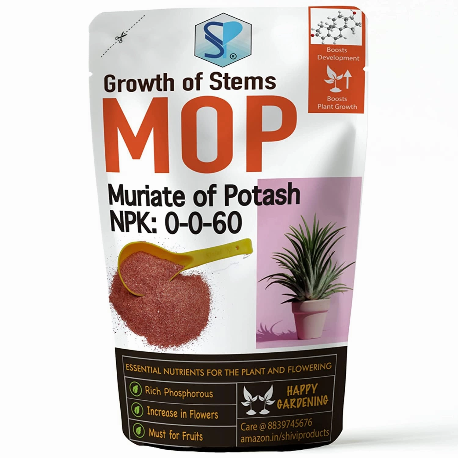 Water Soluble MOP Fertilizer (NPK 46-0-0),potted plant decor