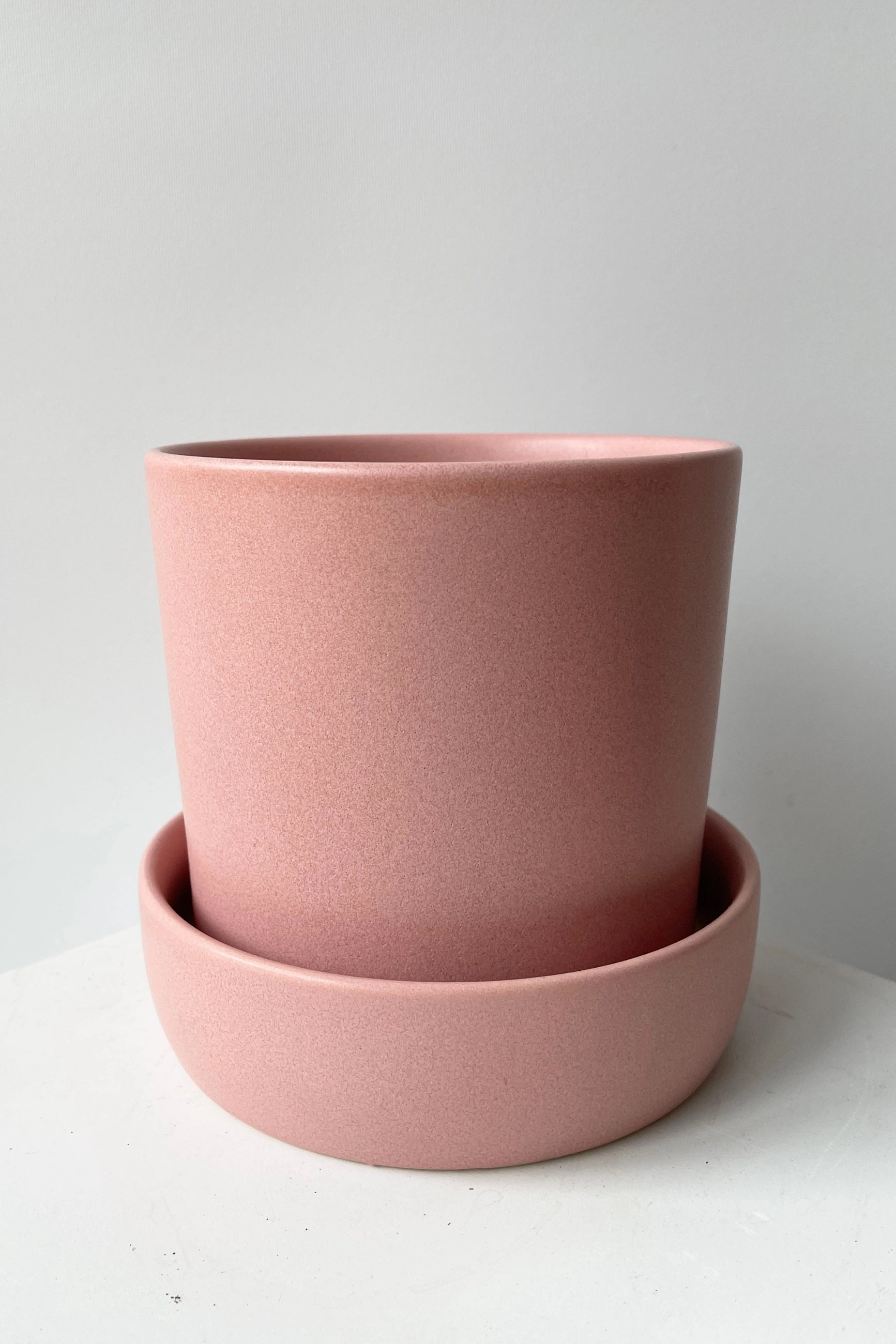 Watson Pot & Saucer Pink Medium