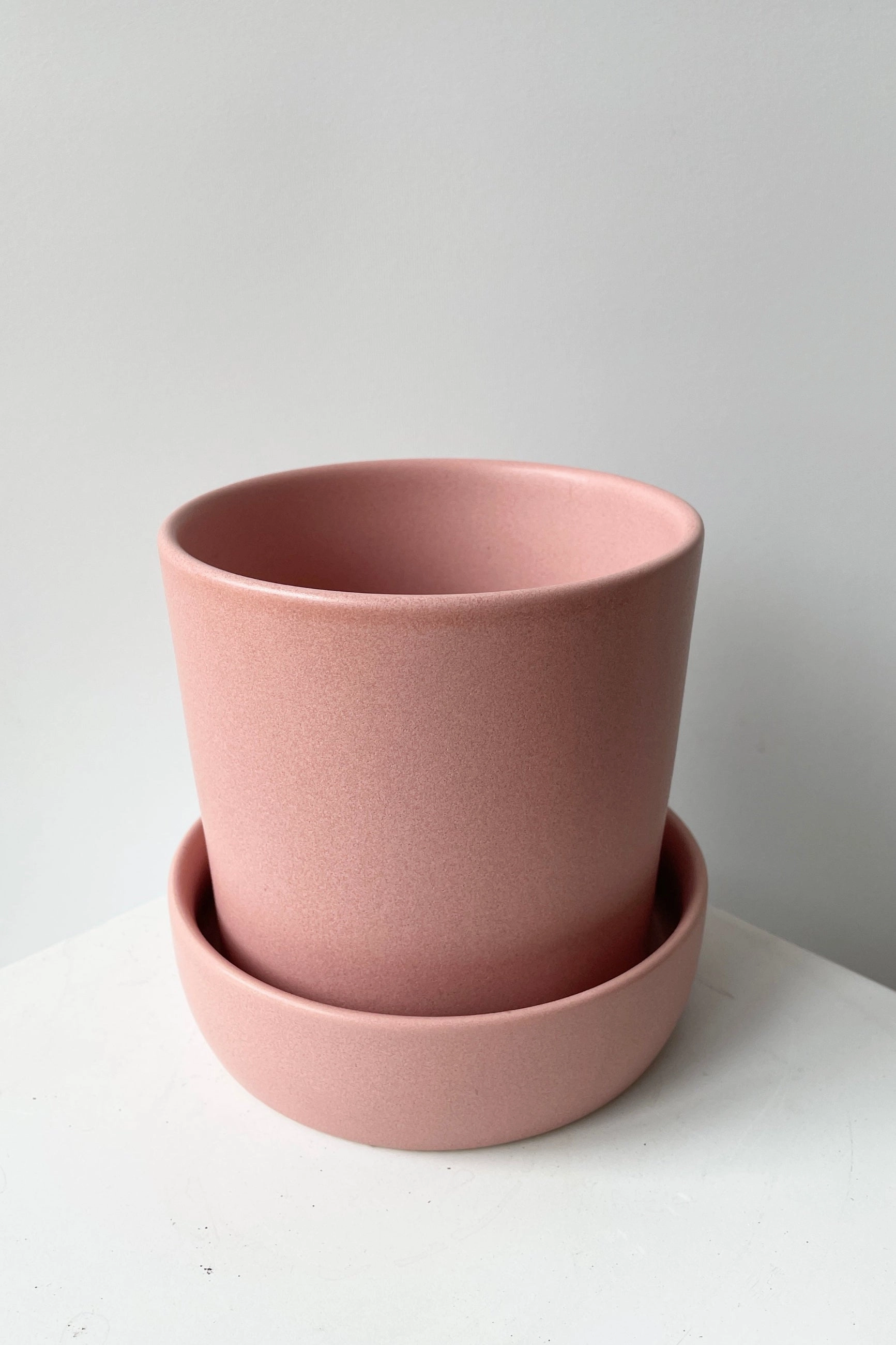 Watson Pot & Saucer Pink Medium