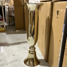 Wedding Table Decoration 32" Bell Reversible Vase V3951 XD1782-2(Gold),aesthetic flower vase