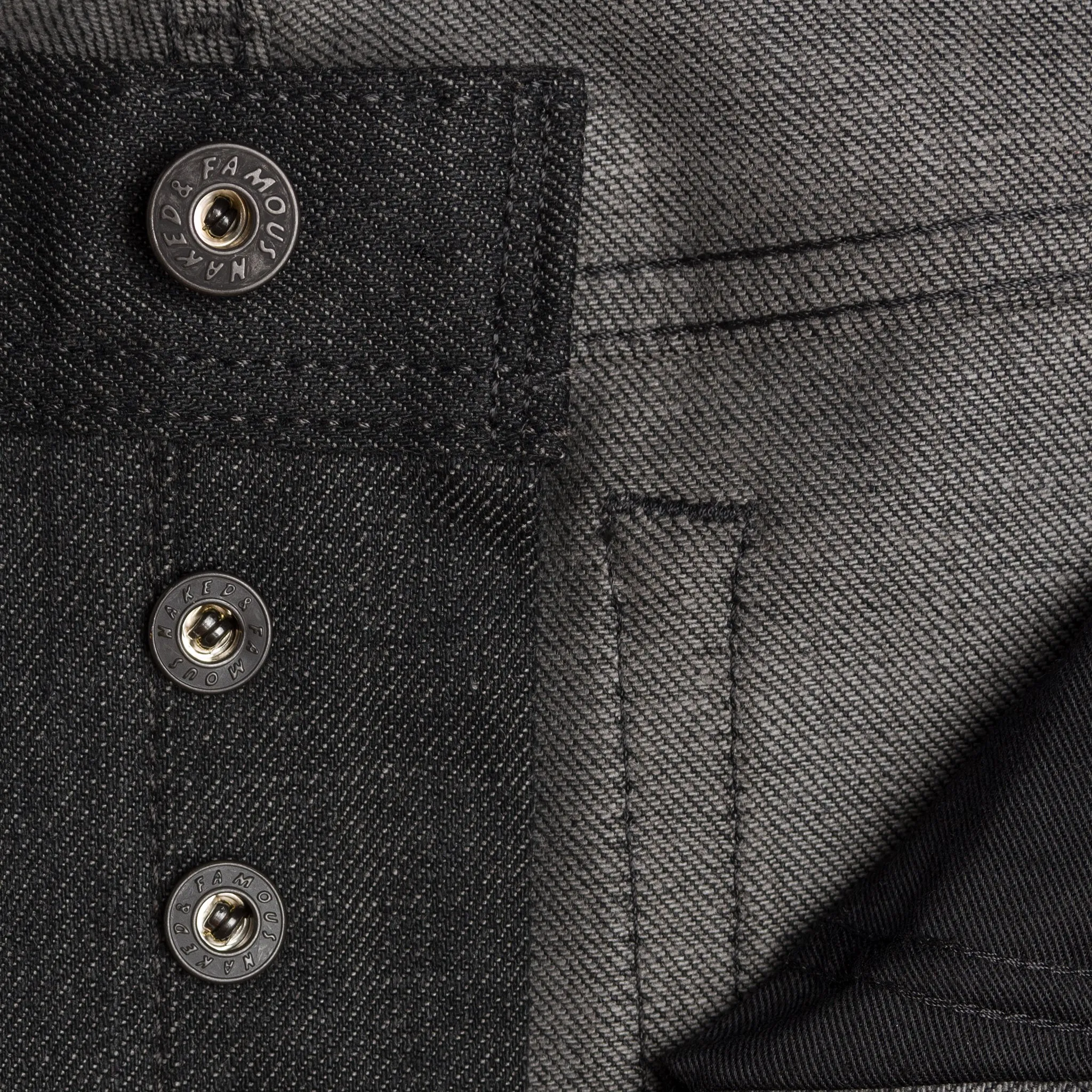Weird Guy - Schwarz x Grau Stretch-Selvedge
