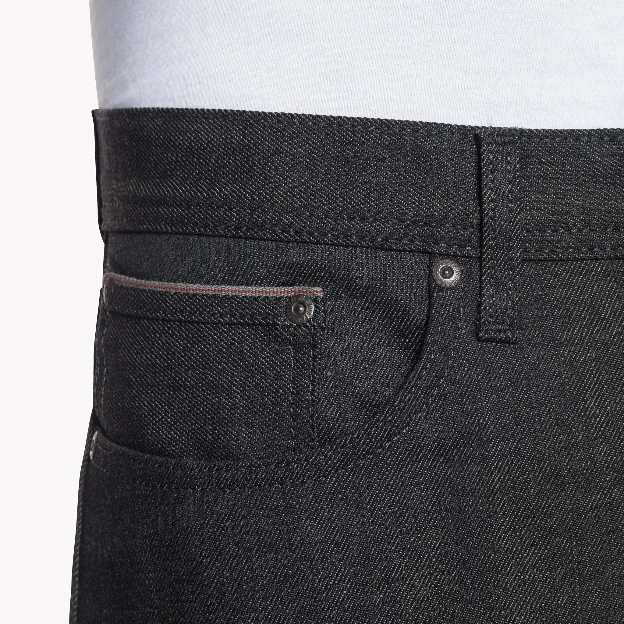Weird Guy - Schwarz x Grau Stretch-Selvedge
