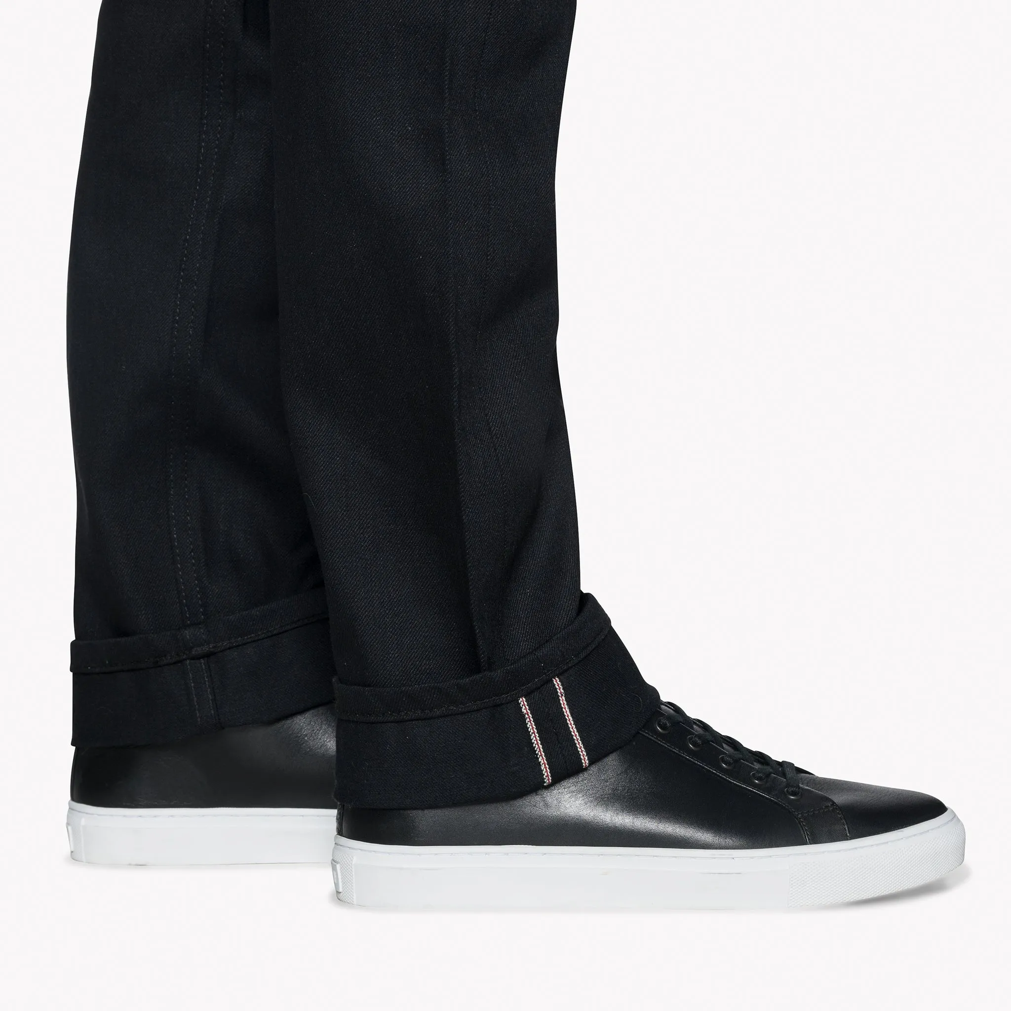 Weird Guy Overalls - Einfarbig Schwarz Selvedge