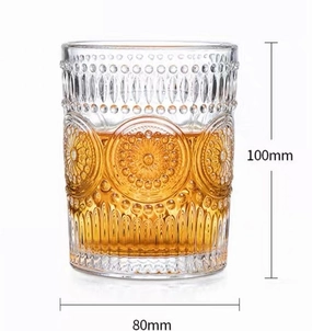 Whisky/drinking Glass 310ml cup vintage,aesthetic flower vase