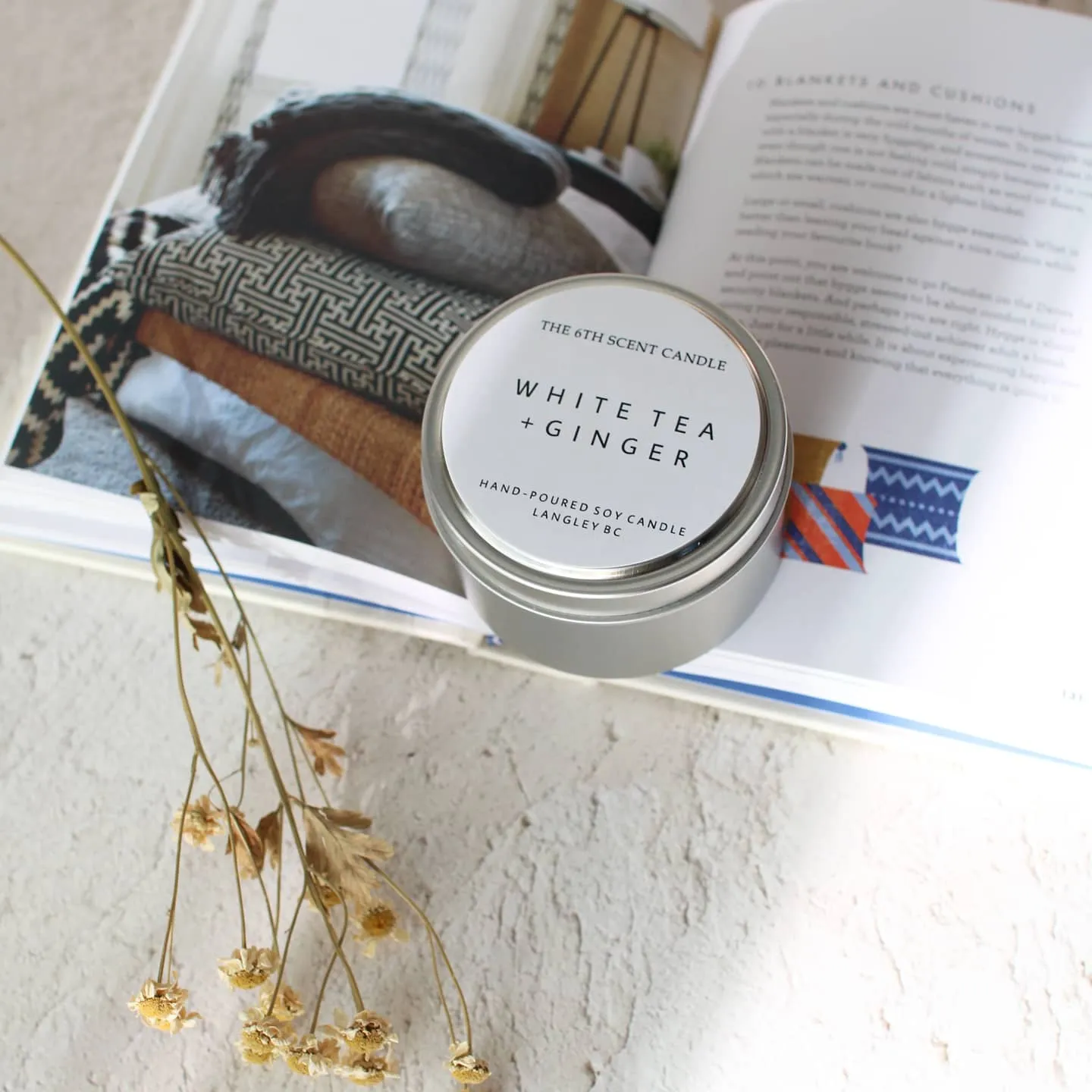 WHITE TEA GINGER SOY CANDLE