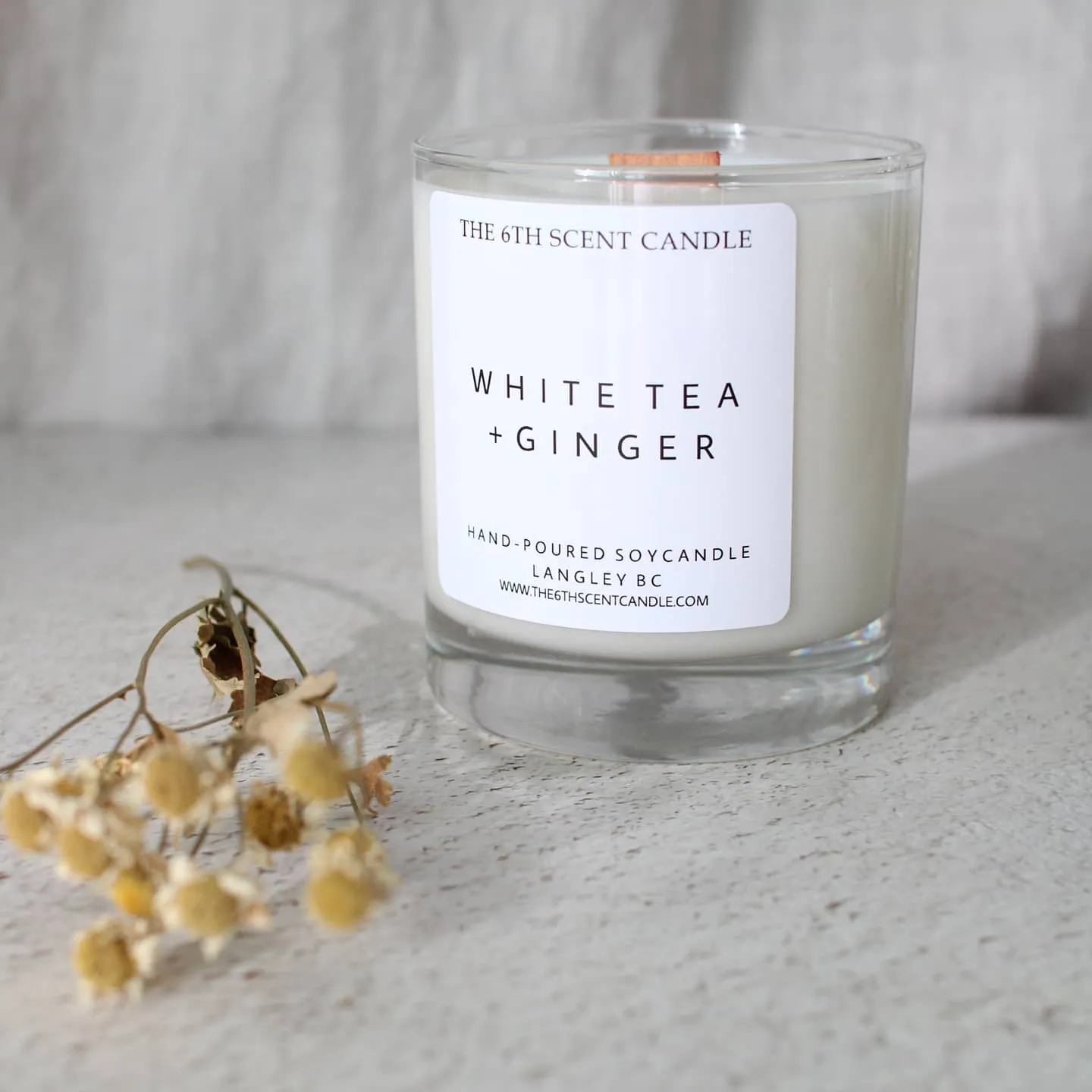 WHITE TEA GINGER SOY CANDLE