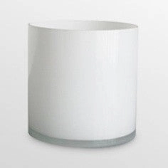 White 4" Cylinder Vase -WHI1-3