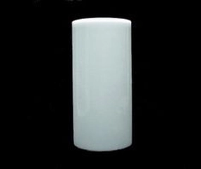 White 4"x8"H Cylinder Vase,aesthetic flower vase