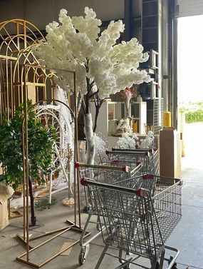 White cherry blossom Tree 2.7m/9 feet XDT141-B artificial flower bouquet  