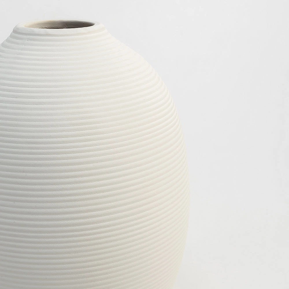 White Derek Terracotta Vase Set of 3