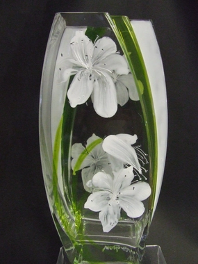 white lily vase,classic table vase