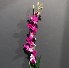 WHOLESALE ARTIFICIAL FLOWER DENDROBIUM ORCHID SILK FLOWER (purple) realistic flower bouquet  
