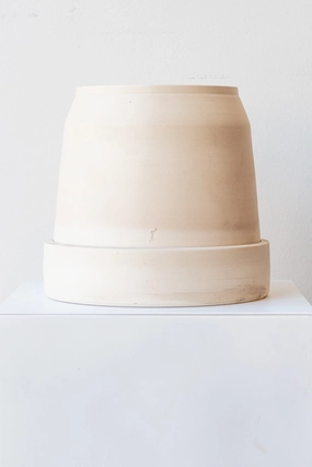 Wick "Self-watering" Planter Ivory Medium,indoor flower container