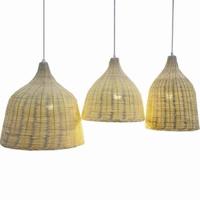 Wicker hanging light 20Hx17W,aesthetic flower vase