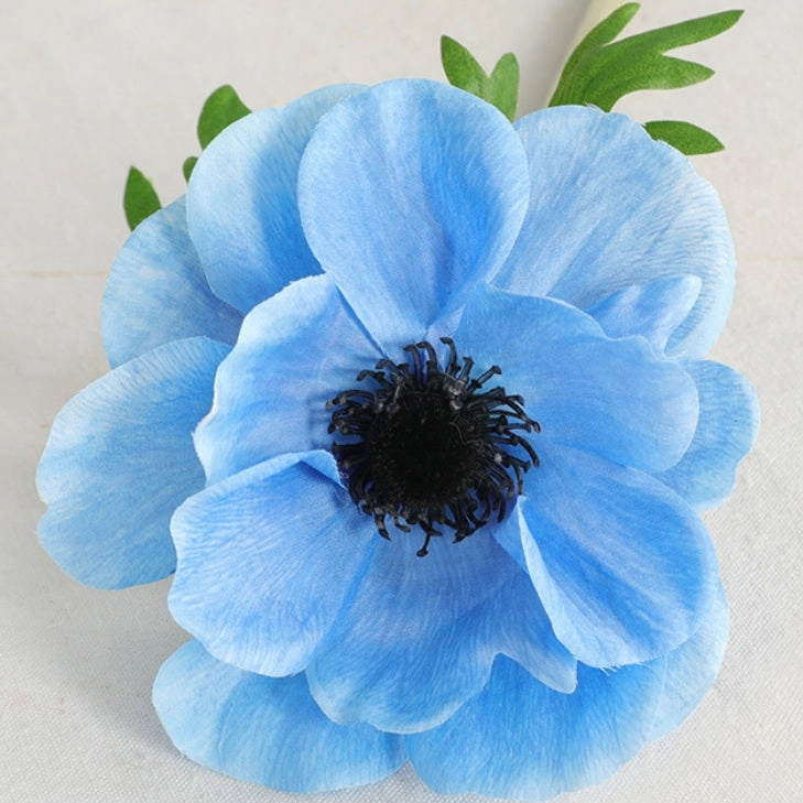 Windflower Artificial Silk Flower 48cm Stem Purple WINDFLOWER007