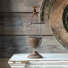 Wire Urns Planter Set,classic ceramic flowerpot