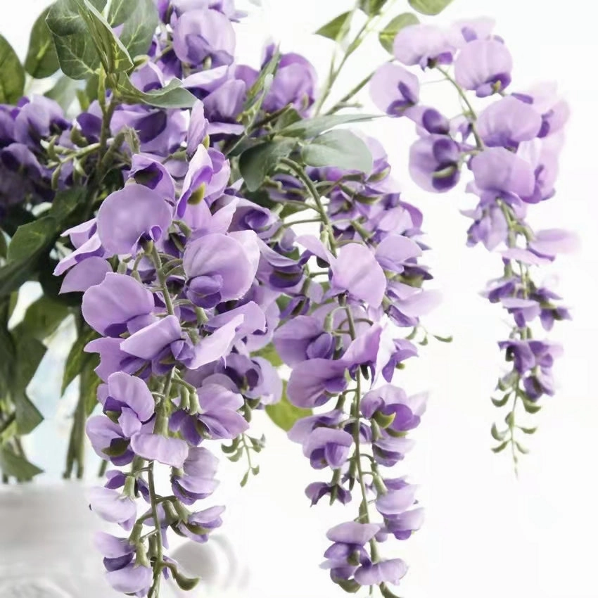 Wisteria Artificial Silk Flower Stem Purple WISTERIA004
