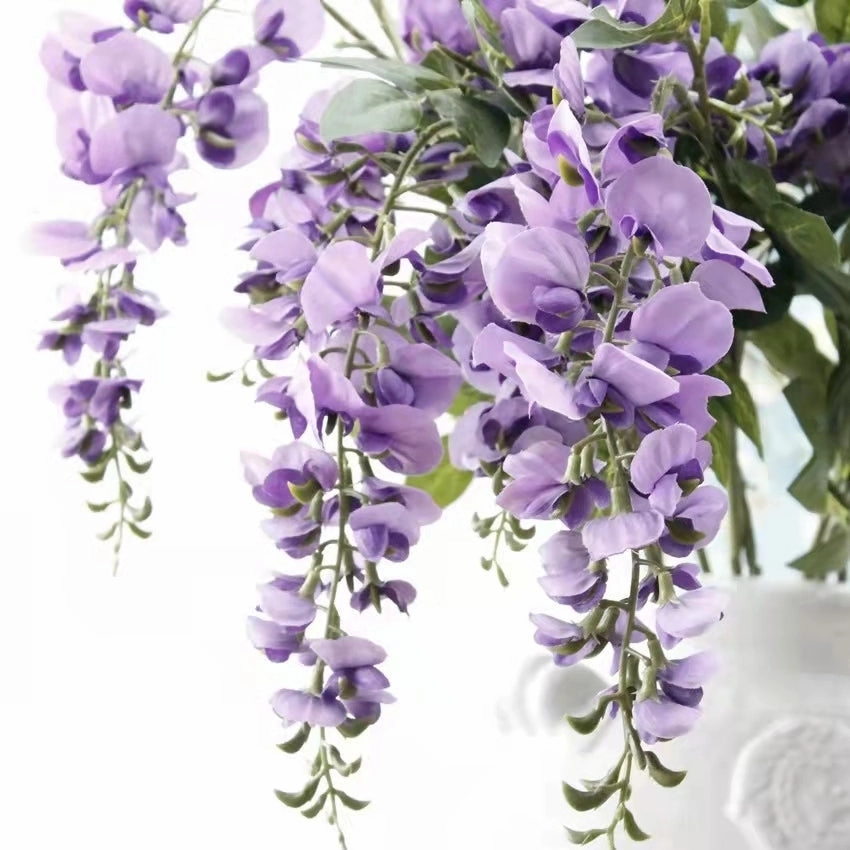 Wisteria Artificial Silk Flower Stem Purple WISTERIA004