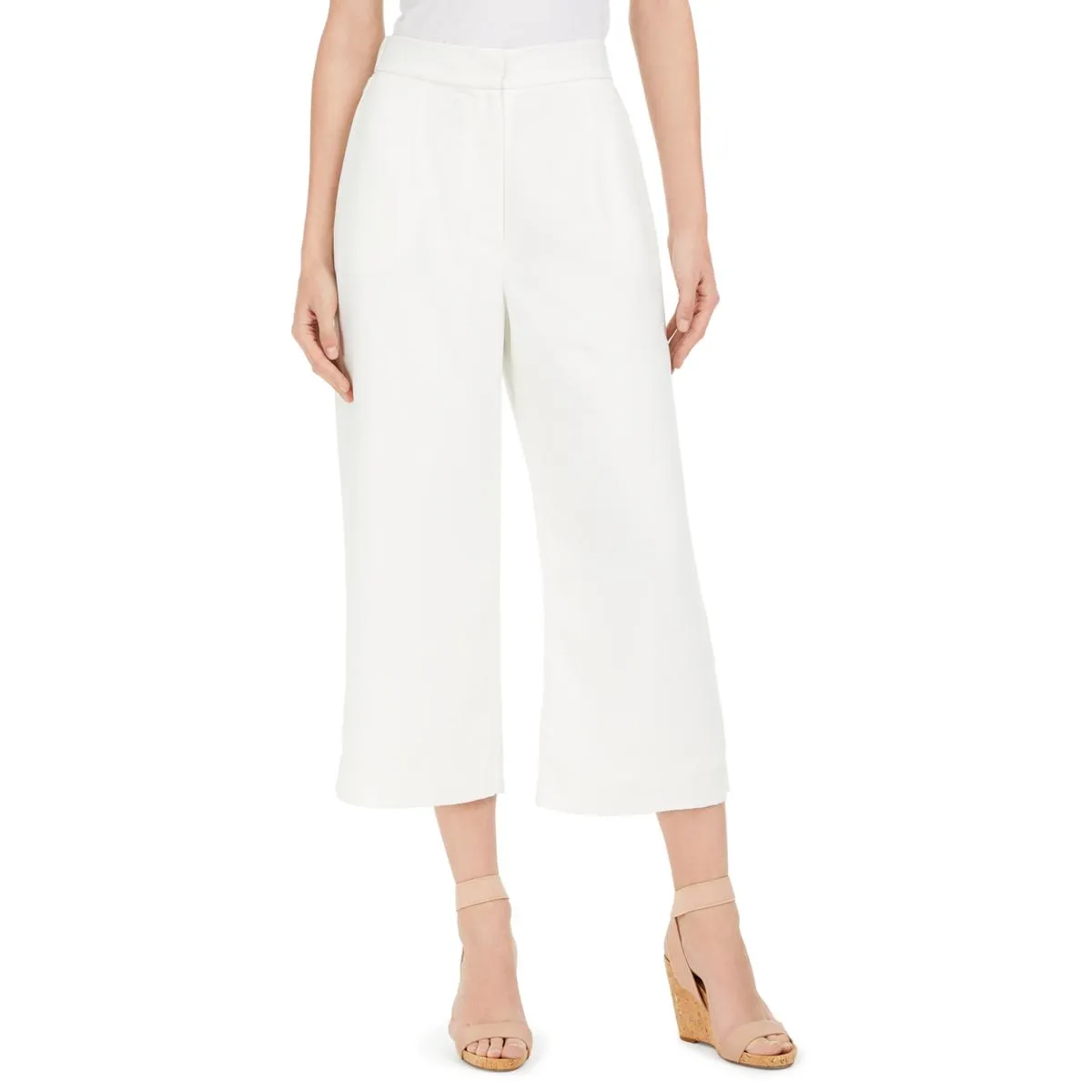 Damen Cropped Weit geschnittene Cropped Hosen