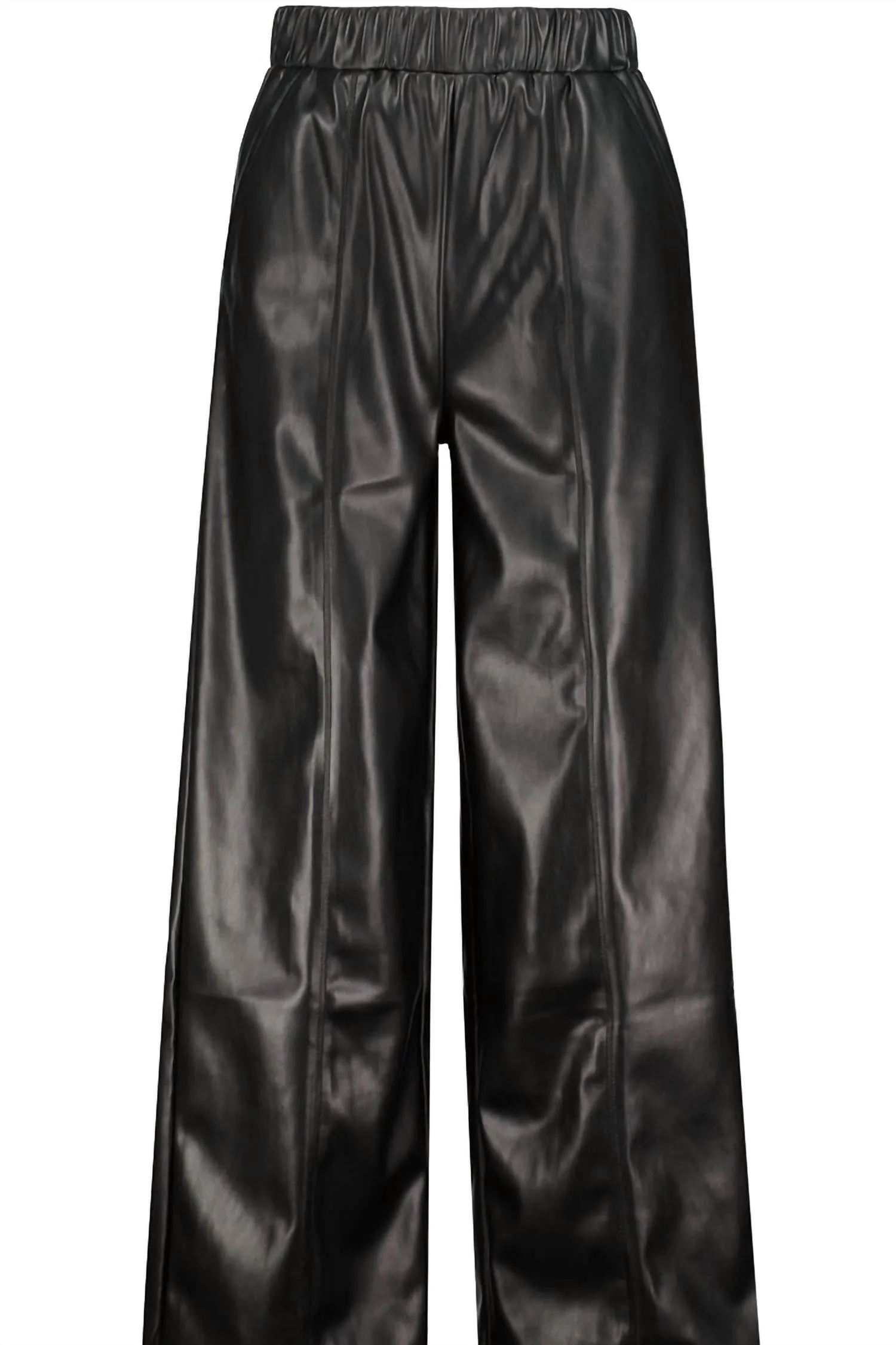 Damen Gia Vegan Lederhose in Schwarz