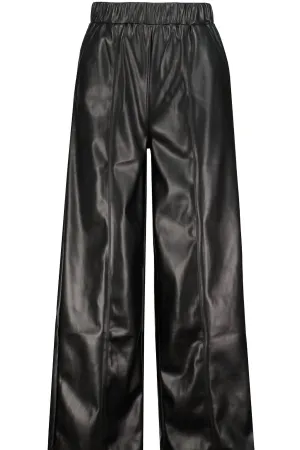 Damen Gia Vegan Lederhose in Schwarz