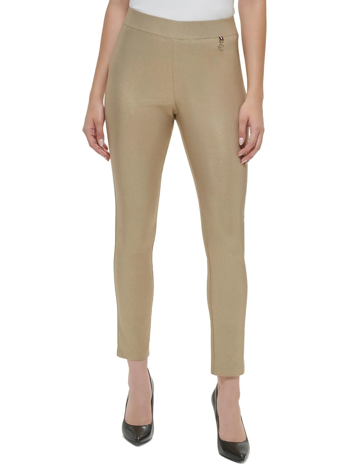 Damenhose mit mittlerer Taillenhöhe und verjüngtem, geradem Bein