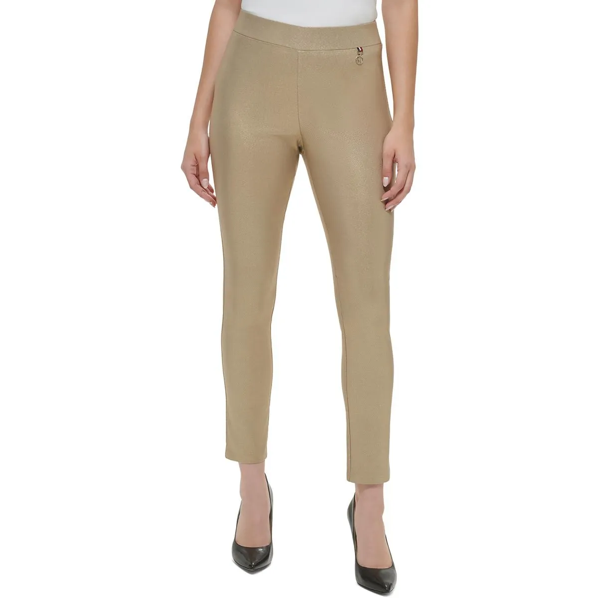 Damenhose mit mittlerer Taillenhöhe und verjüngtem, geradem Bein