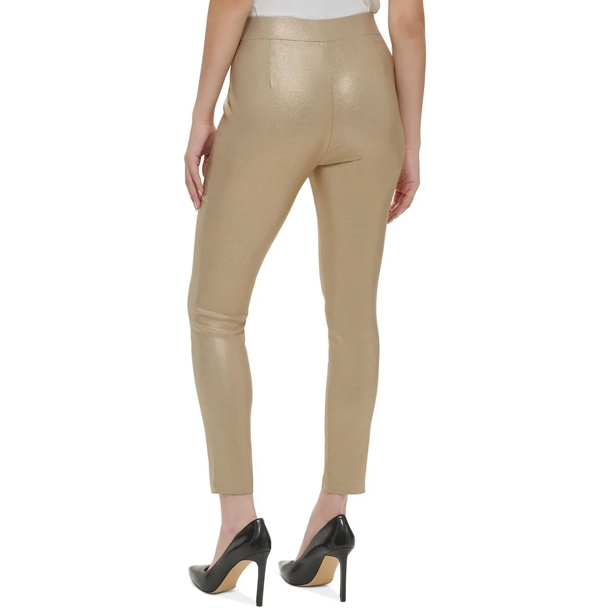 Damenhose mit mittlerer Taillenhöhe und verjüngtem, geradem Bein