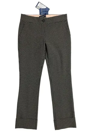 Damen Scarlett Straight Leg Knöchel-Crop-Hose in Schwarz