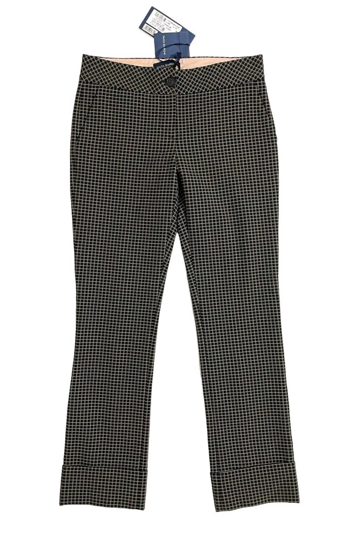 Damen Scarlett Straight Leg Knöchel-Crop-Hose in Schwarz