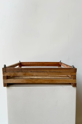Wood 10" Wood Slat Mount,indoor flower container