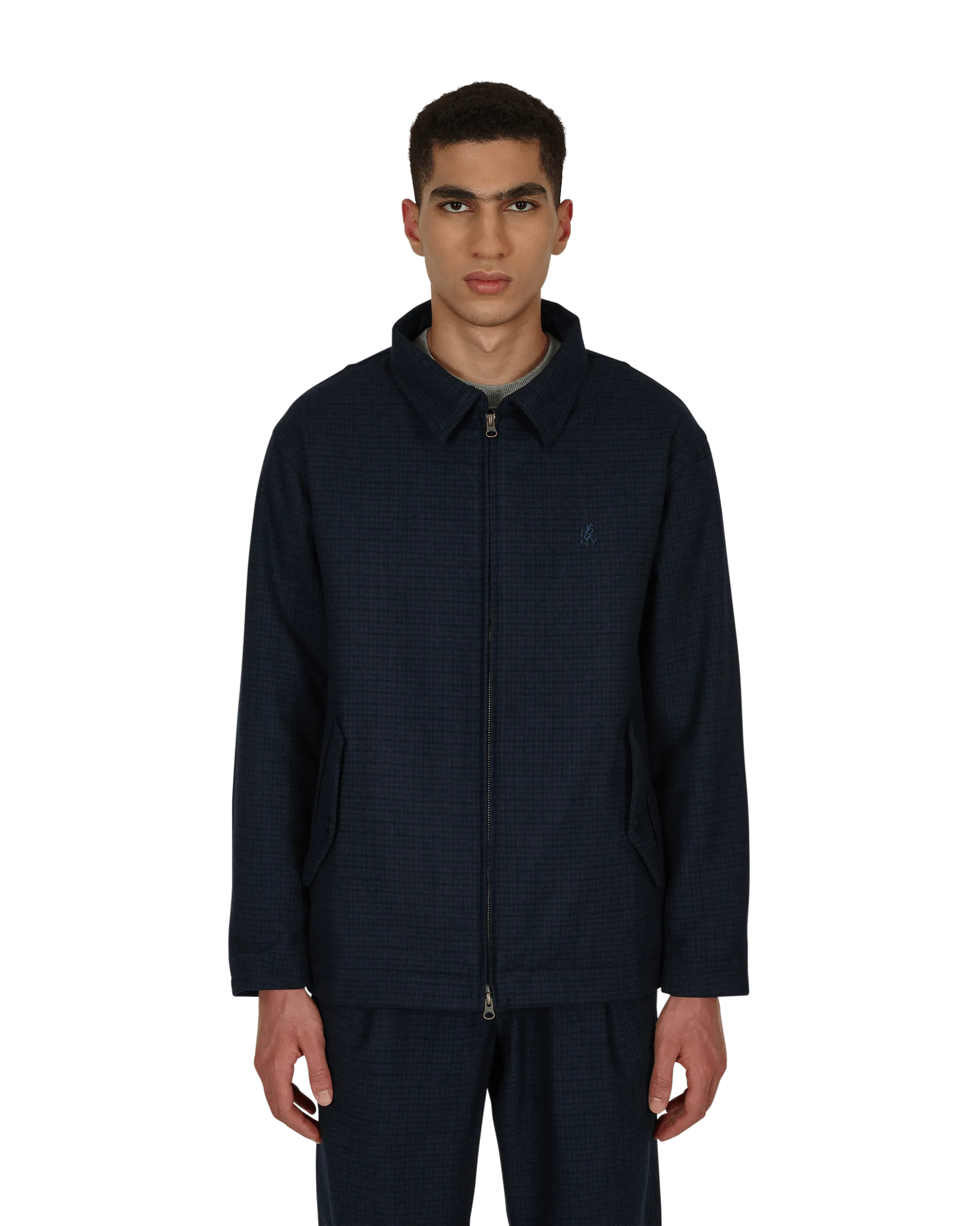 Wollmischung Kurze Jacke Blau