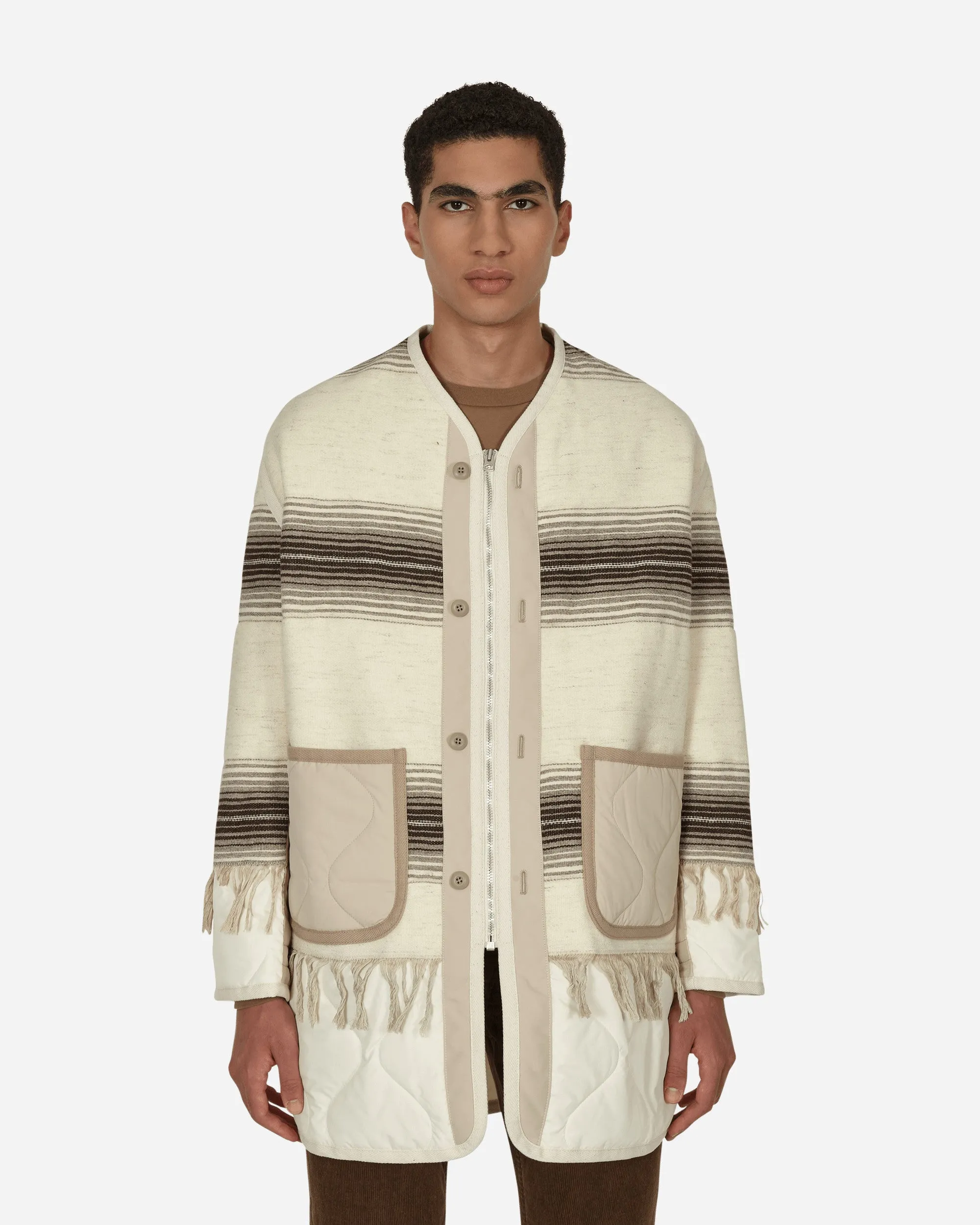 Wolljacke Beige