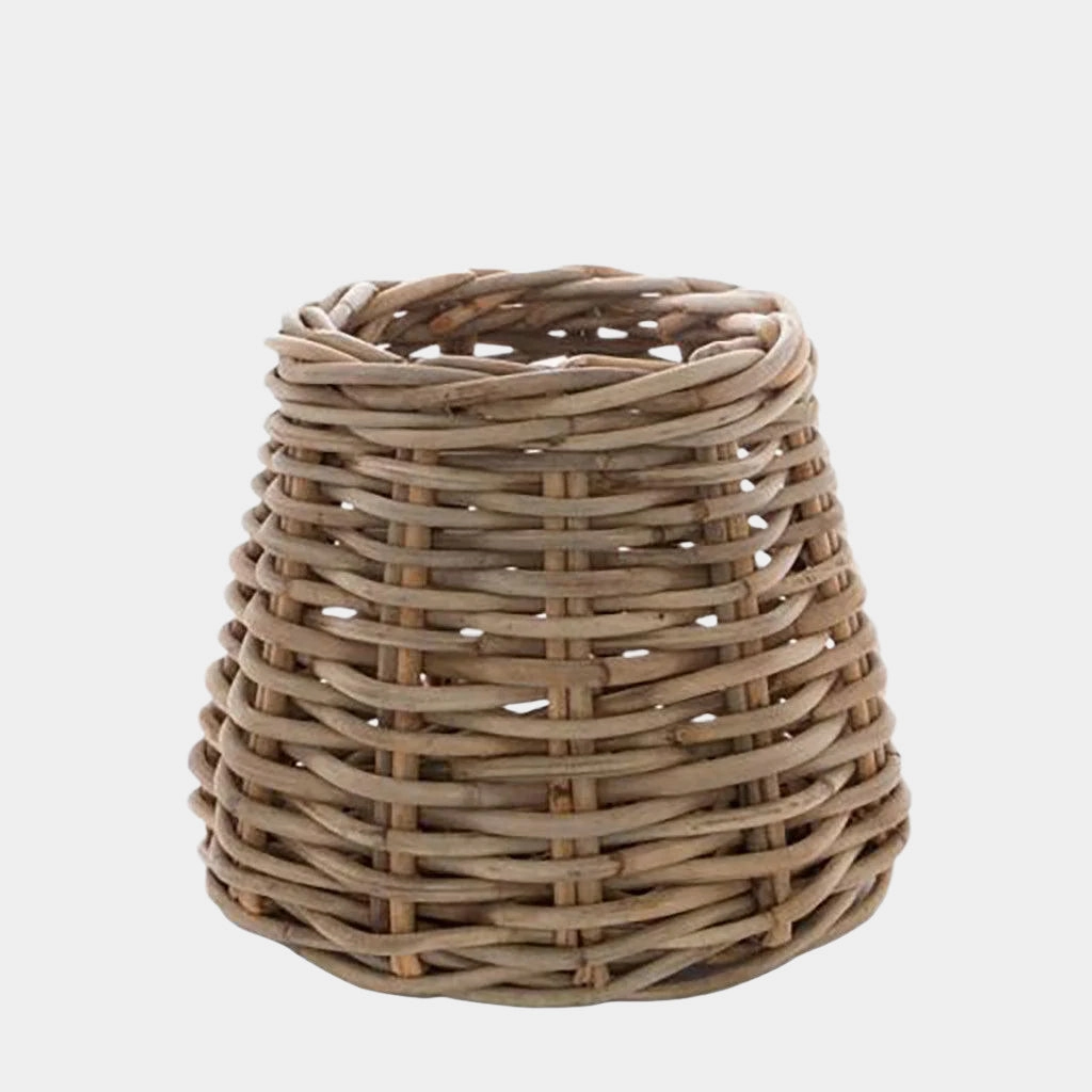 Woven Wood Small Conic Basket,garden field mower